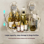 Punch-Free Wall Mount Organizer Toiletries Storage Box