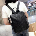 Celeste Croco-Textured Leather Backpack