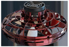 Red and black circular device with 'CHG' branding on a dark background