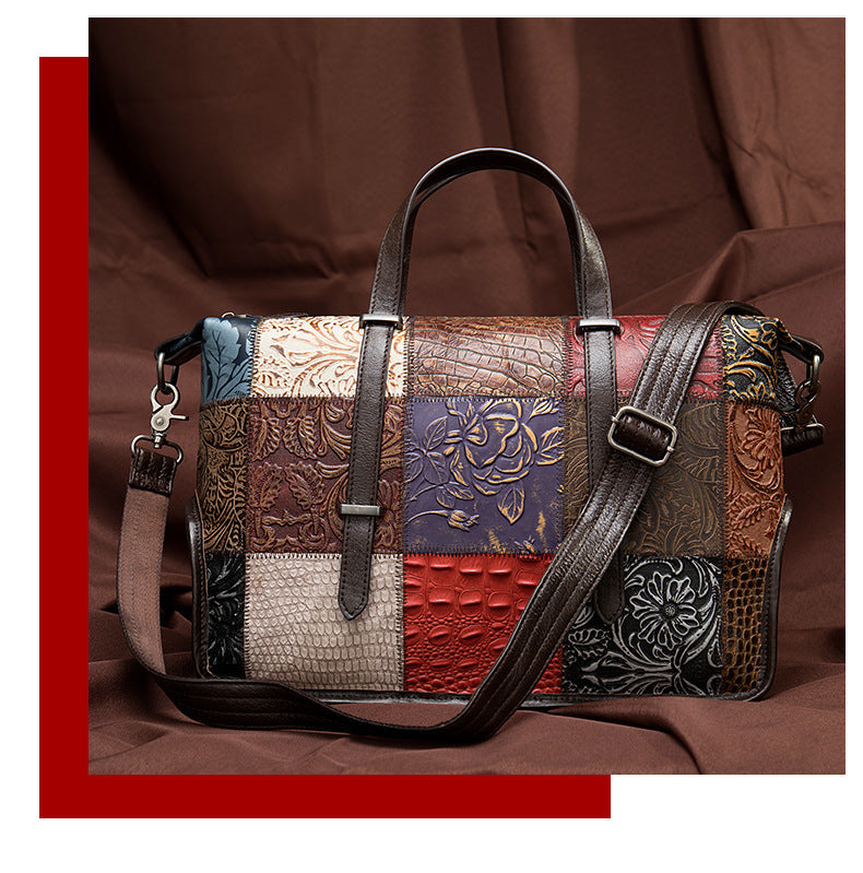 Belva™ Genuine Cowhide Leather Women's Handbag