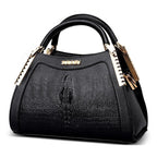 Serpentine Luxe™ Croc Embossed Trapezoid Handbag