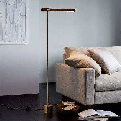 Golden Wood Grain Table Lamp