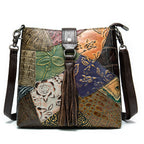 Aurelia™ Genuine Cowhide Tassel Crossbody Bag