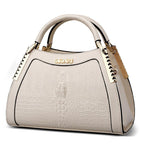 Serpentine Luxe™ Croc Embossed Trapezoid Handbag