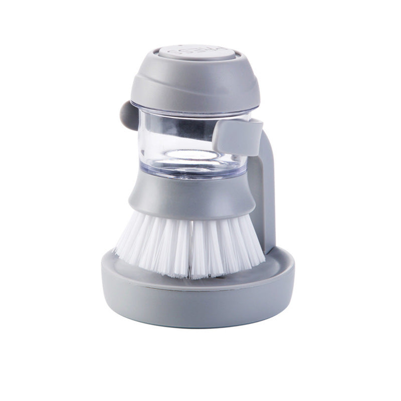 Automatic Liquid Adding Cleaning Brush — 2-in-1 Kitchen Scrubber