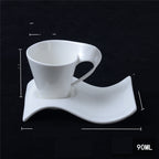 European Coffee Mug Espresso Cup with Saucer & Spoon