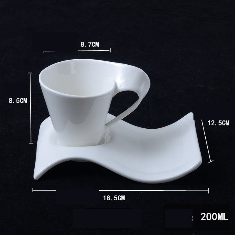 European Coffee Mug Espresso Cup with Saucer & Spoon