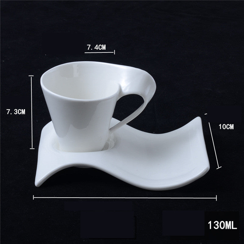European Coffee Mug Espresso Cup with Saucer & Spoon