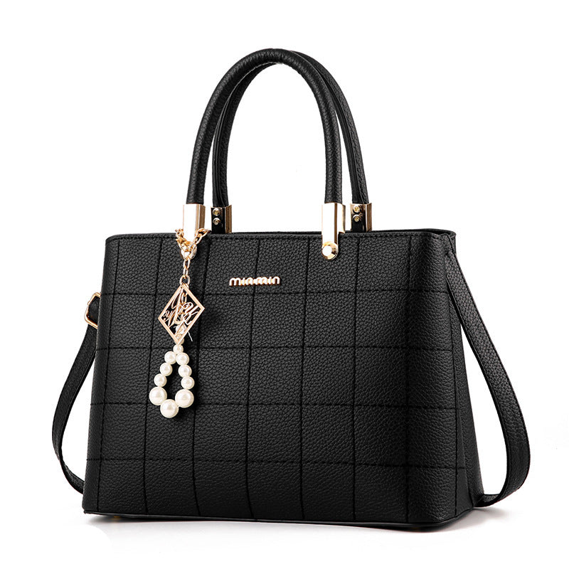 Aveline™ Soft Elegance Handbag with Charm Ball Accent