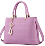 Aveline™ Soft Elegance Handbag with Charm Ball Accent