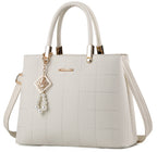 Aveline™ Soft Elegance Handbag with Charm Ball Accent