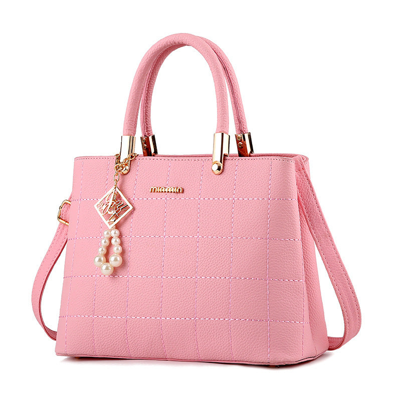 Aveline™ Soft Elegance Handbag with Charm Ball Accent
