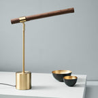 Golden Wood Grain Table Lamp