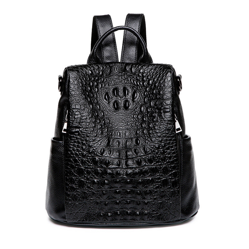 Celeste Croco-Textured Leather Backpack