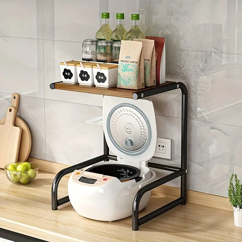 Multifunctional Microwave Storage Shelf