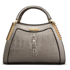 Serpentine Luxe™ Croc Embossed Trapezoid Handbag