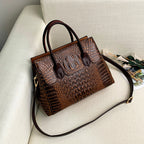 Valentina™ European Croc-Embossed Handbag