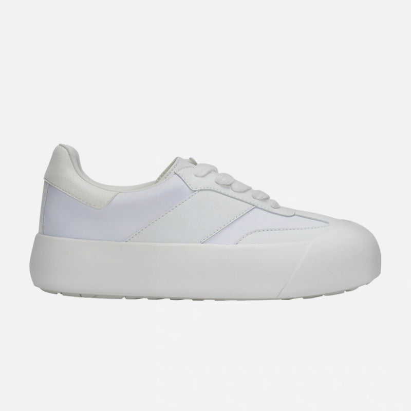 White sneaker on a light gray background