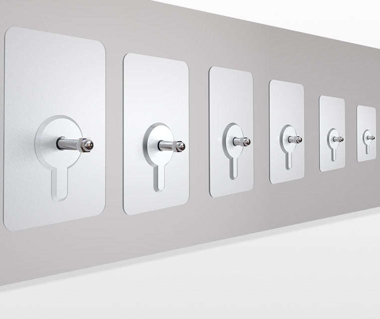 🧲 Strong Adhesive Non-Marking Nail – Nail-Free Wall Hooks, Heavy Duty Transparent Screw Holders (32 Pack)