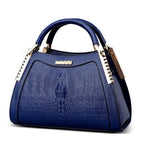 Serpentine Luxe™ Croc Embossed Trapezoid Handbag