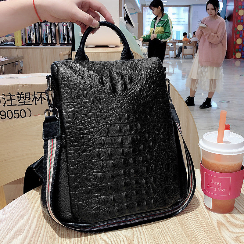 Celeste Croco-Textured Leather Backpack