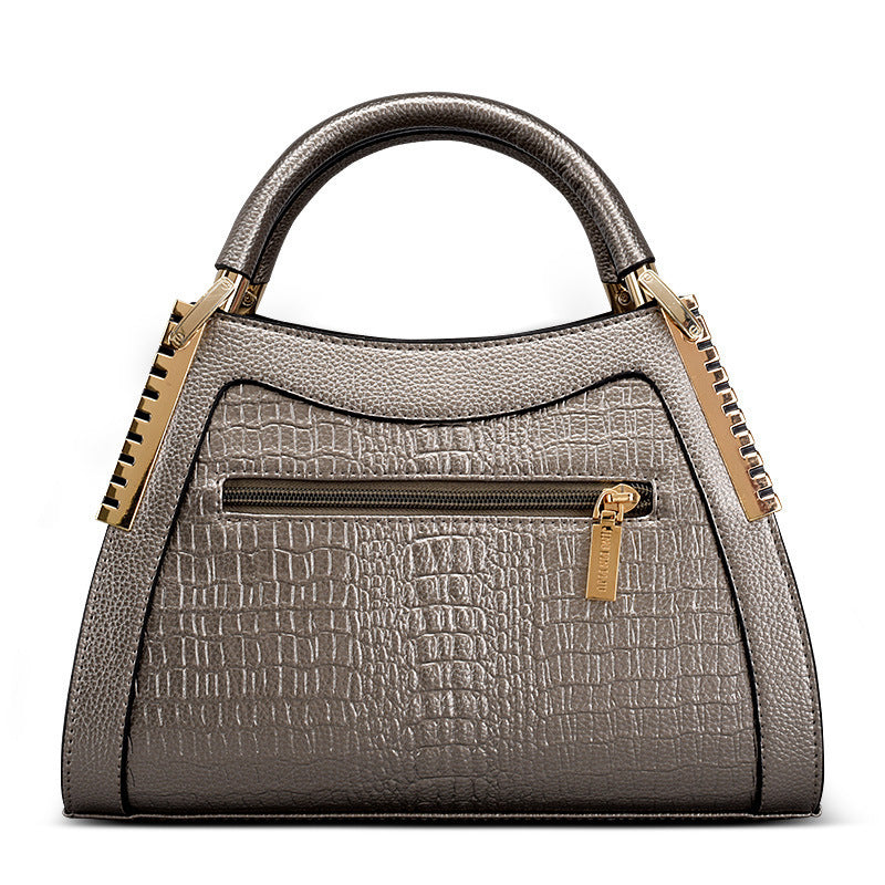Serpentine Luxe™ Croc Embossed Trapezoid Handbag