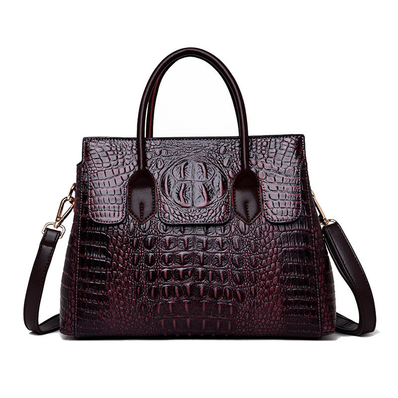 Valentina™ European Croc-Embossed Handbag