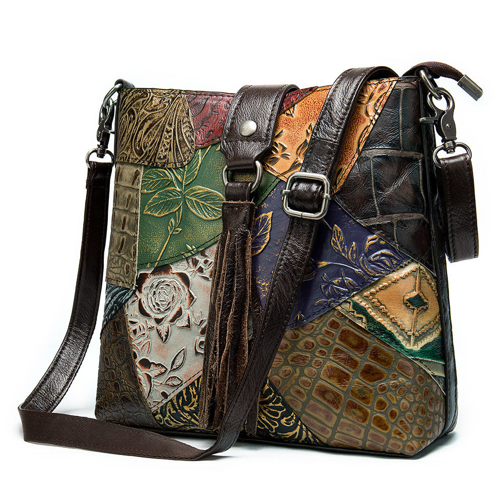 Aurelia™ Genuine Cowhide Tassel Crossbody Bag