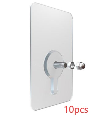 🧲 Strong Adhesive Non-Marking Nail – Nail-Free Wall Hooks, Heavy Duty Transparent Screw Holders (32 Pack)