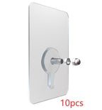 🧲 Strong Adhesive Non-Marking Nail – Nail-Free Wall Hooks, Heavy Duty Transparent Screw Holders (32 Pack)