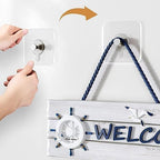 🧲 Strong Adhesive Non-Marking Nail – Nail-Free Wall Hooks, Heavy Duty Transparent Screw Holders (32 Pack)