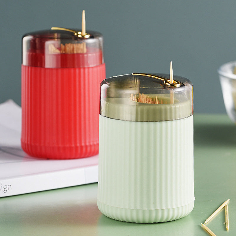 🦷 Press Type Pop-Up Toothpick Dispenser