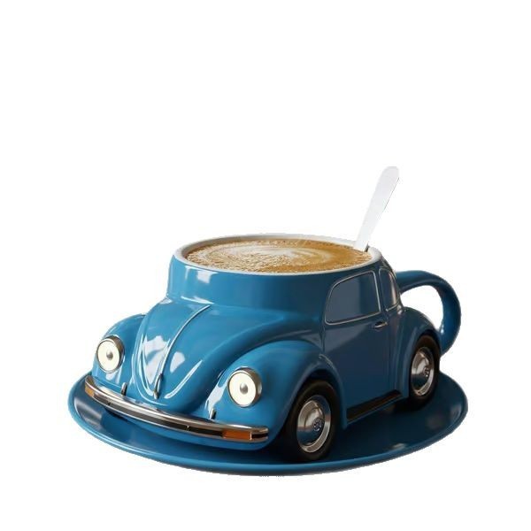 Beetle Shaped Coffee Cup – Unique Resin Mug for Coffee Lovers, Gift Idea