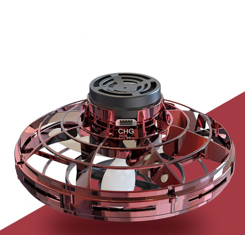 Red and black circular device with 'CHG' branding on a red background