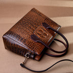 Valentina™ European Croc-Embossed Handbag