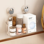Punch-Free Wall Mount Organizer Toiletries Storage Box
