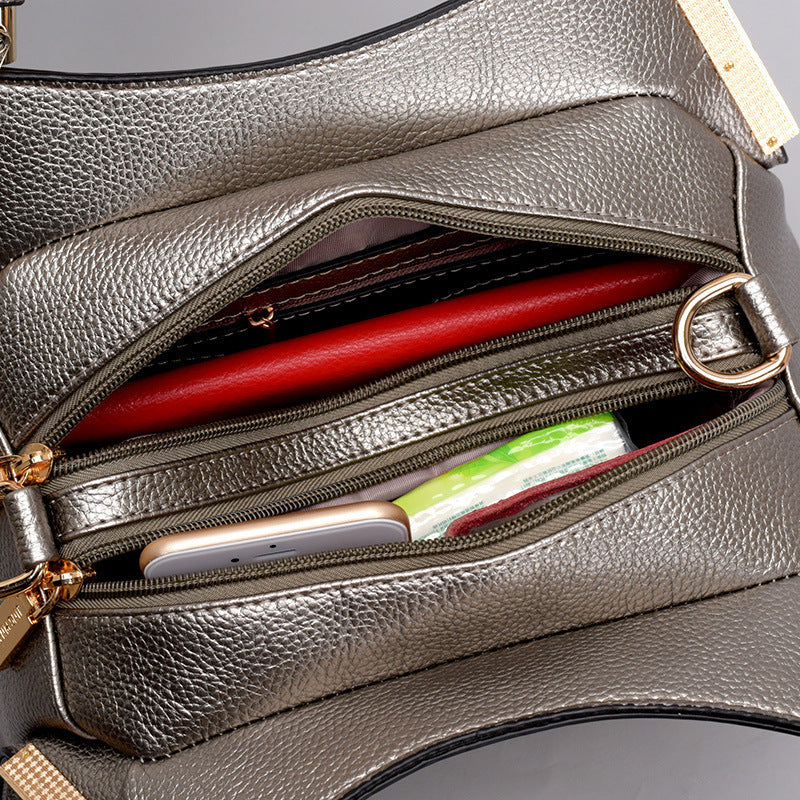 Serpentine Luxe™ Croc Embossed Trapezoid Handbag
