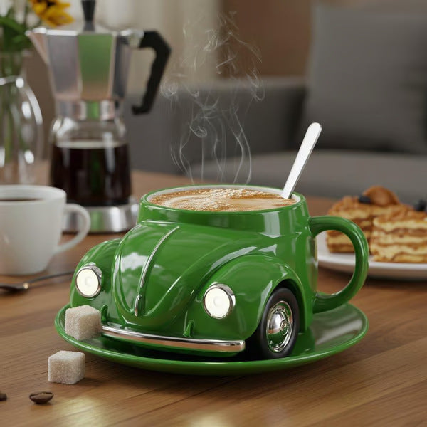 Beetle Shaped Coffee Cup – Unique Resin Mug for Coffee Lovers, Gift Idea
