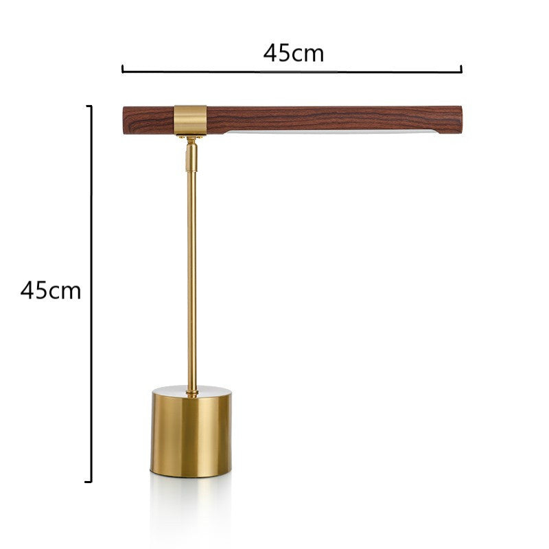 Golden Wood Grain Table Lamp