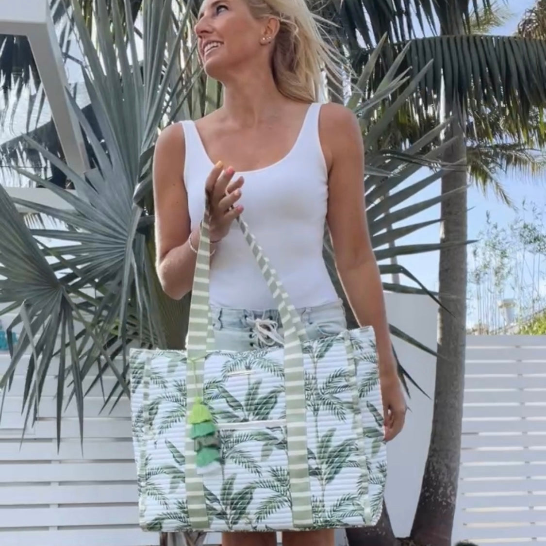 Luxury Embroidered Tote Bag