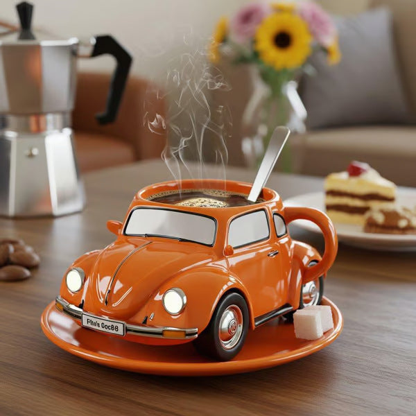 Beetle Shaped Coffee Cup – Unique Resin Mug for Coffee Lovers, Gift Idea