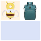 Multifunctional Baby Diaper Backpack with Crib