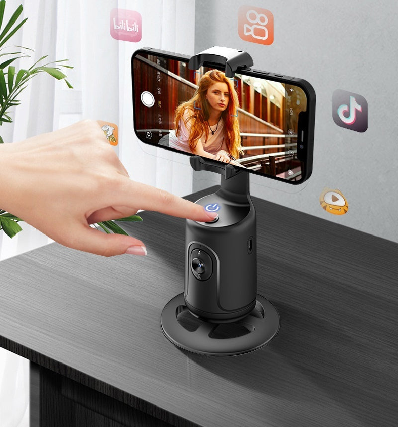 Auto Face Tracking Tripod 360° — Hands-Free Filming Made Easy