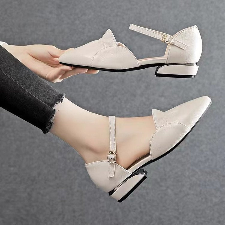 Women’s Coarse Heel Roman Sandals