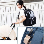 Multifunctional Baby Diaper Backpack with Crib