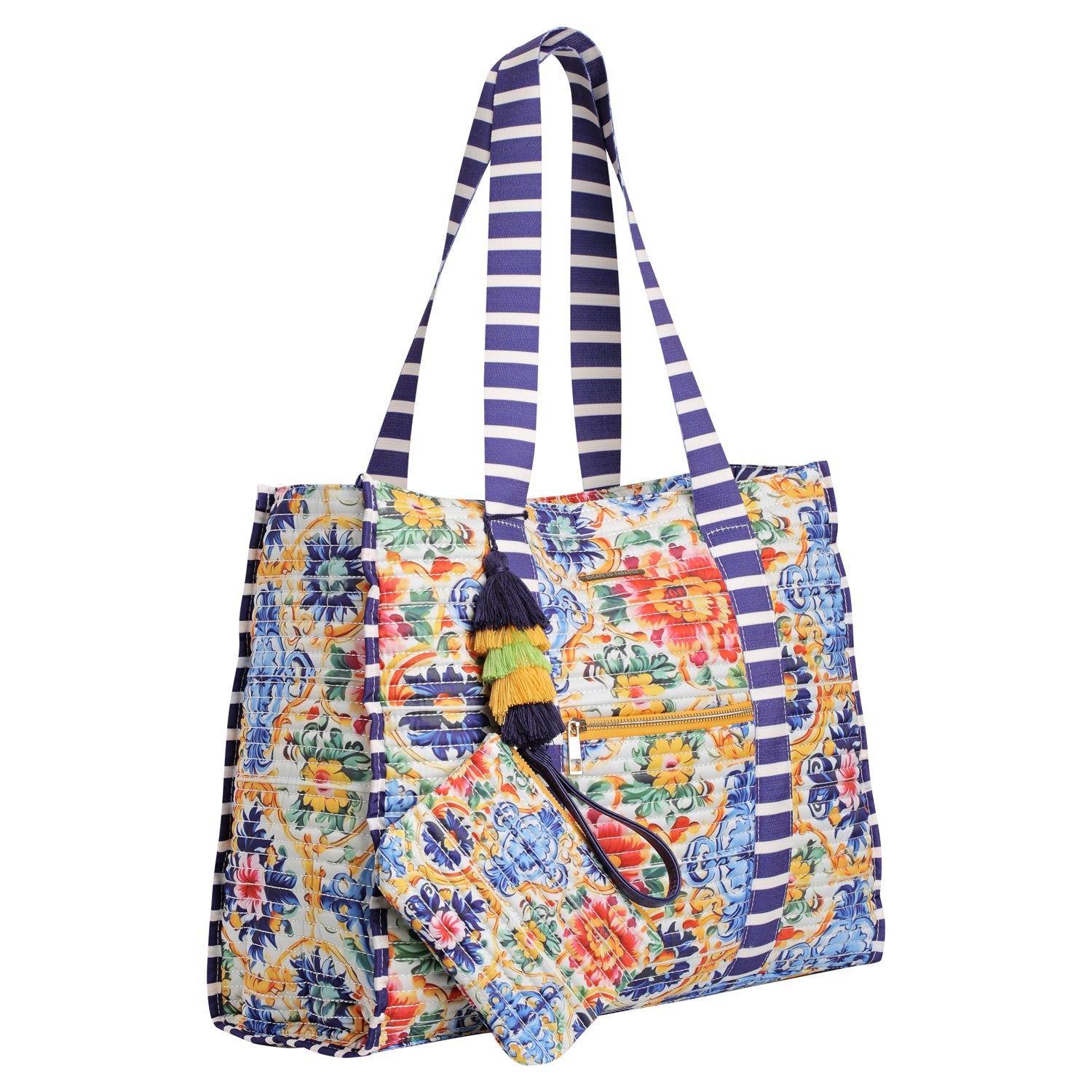Striped Beach Bag-La Dolce Vita