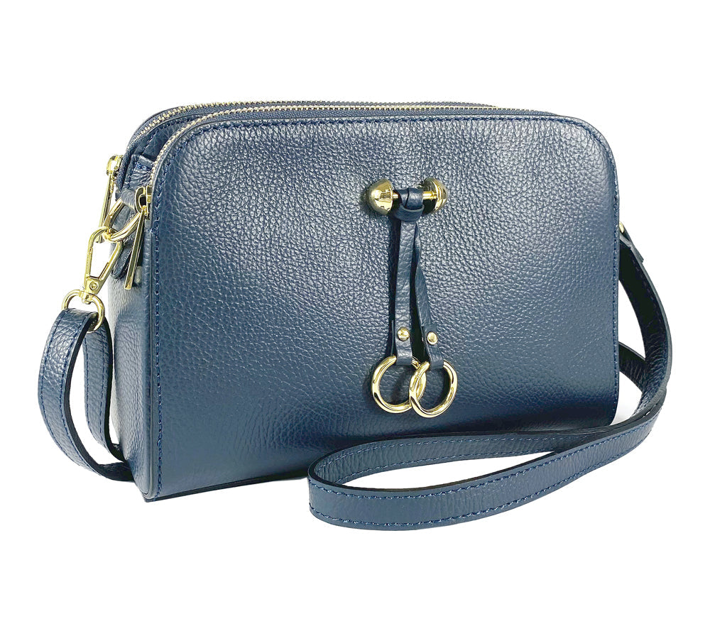 Renato Borzatta – Blue Genuine Leather Women’s Crossbody Bag