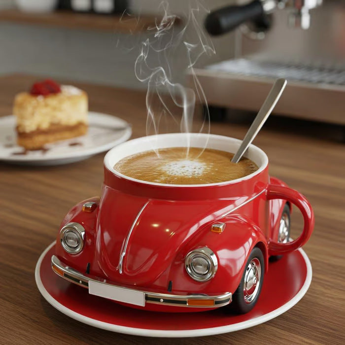 Beetle Shaped Coffee Cup – Unique Resin Mug for Coffee Lovers, Gift Idea