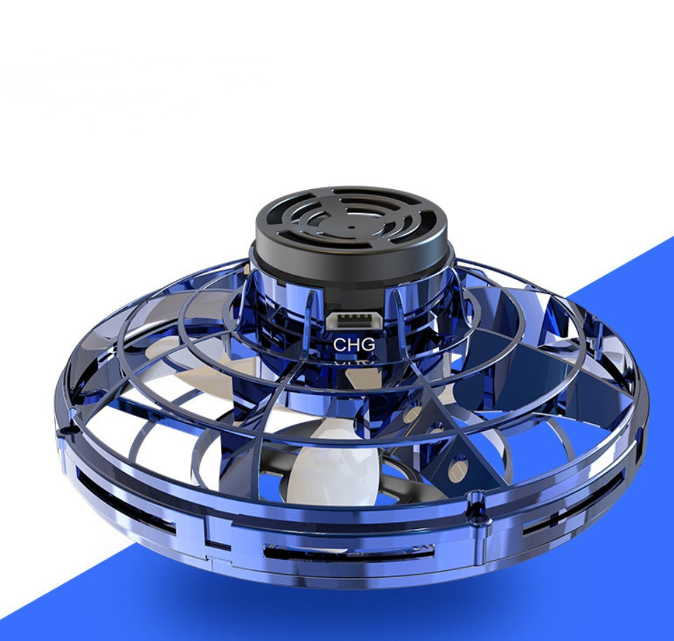 Blue and black circular device with 'CHG' branding on a blue background