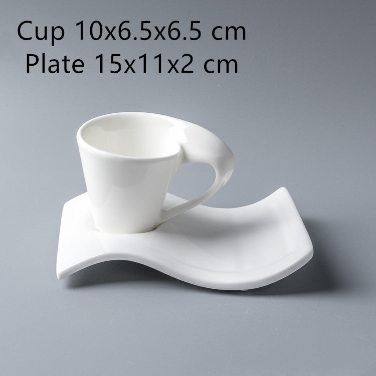 European Coffee Mug Espresso Cup with Saucer & Spoon